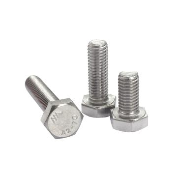 奧峰 DIN933全牙外六角螺栓，M6-1.0X40，不銹鋼304，強度A2-70